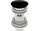 Ventil Lavoar Click-clack 1 1/4" Cu Invelis Ceramic Negru Si Preaplin