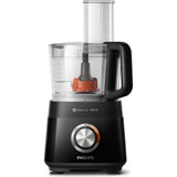 Robot de bucatarie Philips Viva Collection HR7510/10, 800 W, tehnologie PowerChop, 29 de functii, vas rezistent de 1.5L (capacitate de lucru 1L), disc 2 in 1, presa de citrice, tub XXL de alimentare, negru