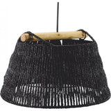 Pendul Klausen Native sp1, negru, 1xE27, textil, lemn, metal
