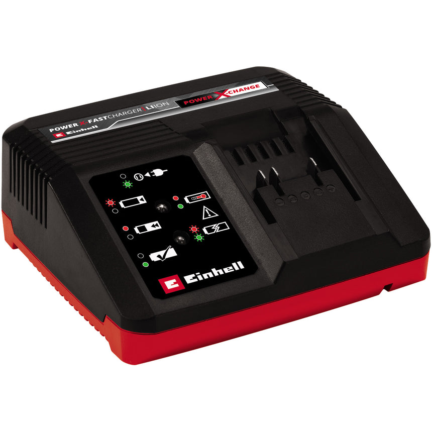 Incarcator acumulatori, Einhell, Power X-Fastcharger, 4 A, Rosu/Negru