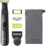 Aparat de tuns barba PHILIPS OneBlade Pro QP6550/15, Litiu-Ion, Acumulator, Autonomie 120 min, Umed si uscat, Lama inlocuibila, Husa, Negru