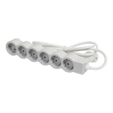Prelungitor Legrand Revolution L694572, 6 prize, sectiune cablu 3x1.5mm, cablu 5m, Alb/Gri