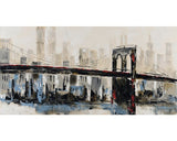 Tablou Pictat Manual Bridge 60x120 Cm