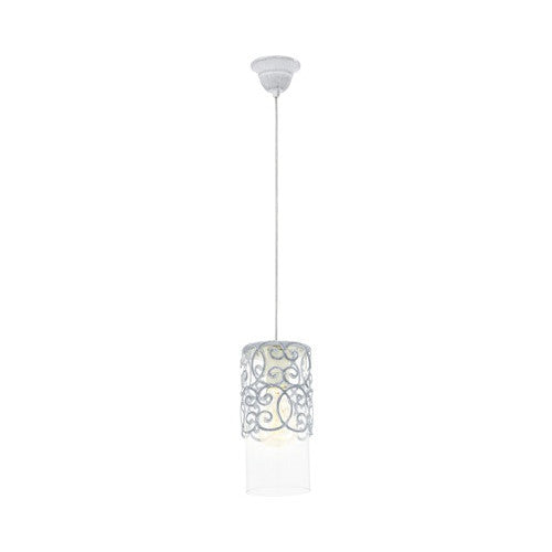 Pendul Eglo Cardigan, 1xE27, gri, cablu ajustabil, 60W