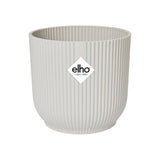 Masca ghiveci Vibes Fold 18cm rotund, culoare alb