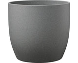 Masca Ghiveci Soendgen Stone Ceramica Ø 21 Cm H 20 Cm Gri Inchis