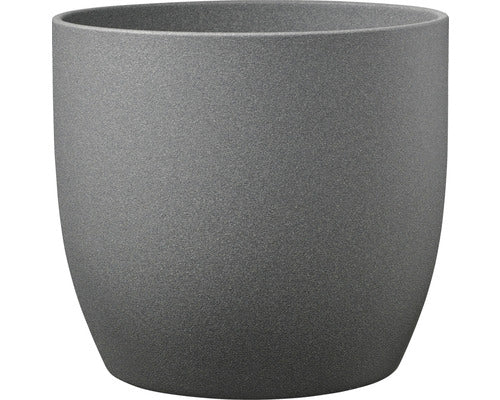 Masca Ghiveci Soendgen Stone Ceramica Ø 21 Cm H 20 Cm Gri Inchis