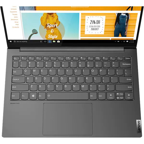 Laptop LENOVO Yoga Slim 7 13ACN5, AMD Ryzen 7 5800U pana 4.4GHz, 13.3" QHD, 16GB, SSD 1TB, AMD Radeon Graphics, Windows 11 Home, Iron Grey