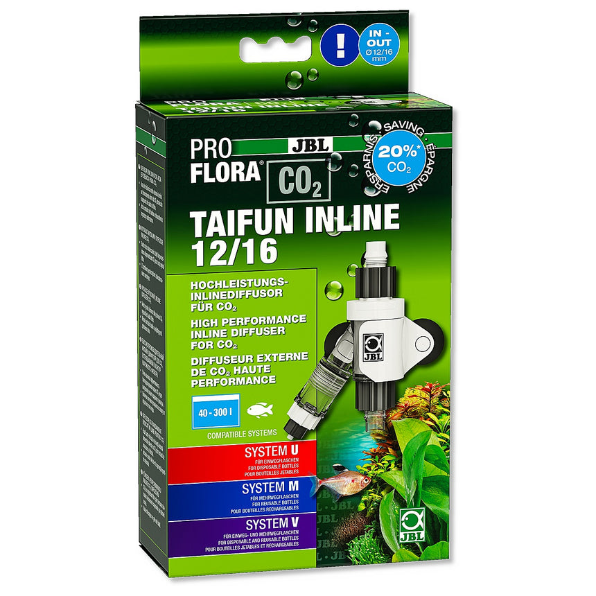 Reactor extern CO2 acvariu JBL ProFlora CO2 Taifun Inline 12/16