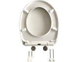Capac WC ADOB Imola model stele, inchidere lenta, 44,5-46,5x38,5 cm