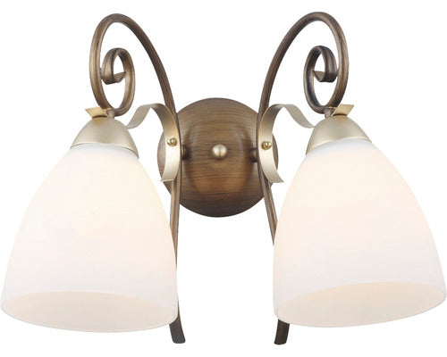 Aplica In Jos Nobile E27 Max. 2x40w, Maro Antic
