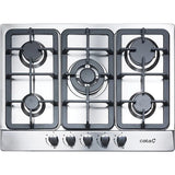 Plita incorporabila CATA LGI 7041 X, Gaz, 5 arzatoare, Wok, Inox