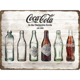 Placa metalica Coca Cola - Evolution - 30x40 cm