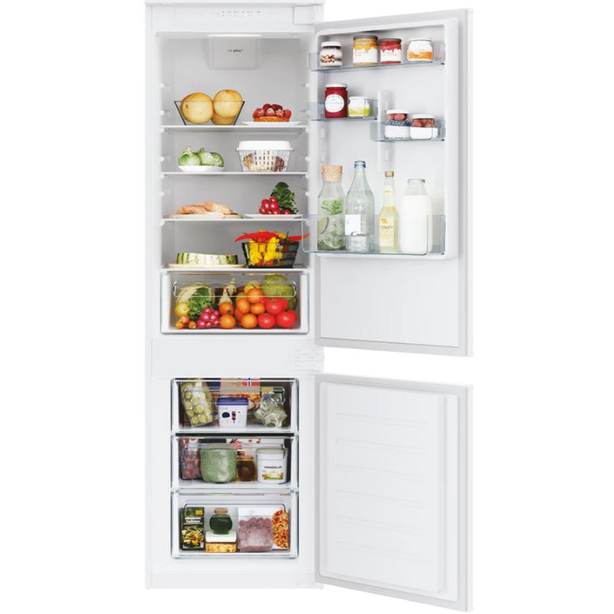 Combina frigorifica incorporabila Candy CBL3518E, 263 l, Low Frost, Clasa E, SuperCooling, SuperFreezing, H 177 cm