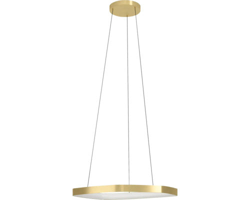 Lustra Cu Led Integrat Vallerosa 25, 2w 3000 Lumeni, Alb/alama Matisata