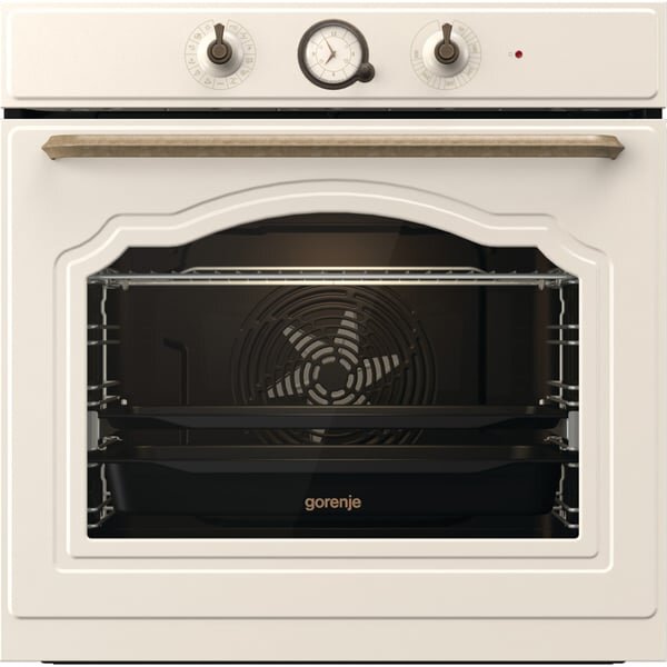 Cuptor Incorporabil GORENJE BOS67372CLI, Electric, Airfry, Gatire asistata cu abur, 12 functii, Raft telescopic, 77 l, Clasa A, Bej