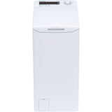 Masina de spalat rufe cu incarcare verticala Candy CSTG 285TME/1-S, 8.5 kg, 1200 RPM, Motor Inverter, Mix Power Systems, Gentle Touch Opening, Clasa B, Alb