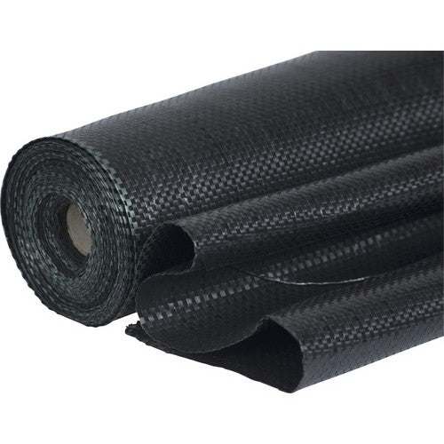 Folie antiburuieni polipropilena tesuta neagra 1,5x20m(100g/m)