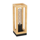 Lampa de masa, Eglo, E27/40W/230V, Maro/Negru