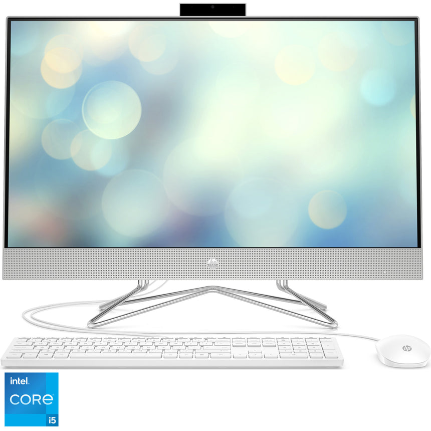 Sistem All-in-One HP 27-dp1043nq cu procesor Intel® Core™ i5-1135G7 pana la 4.20 GHz, Tiger Lake, 27", Full HD, 8GB DDR4, 512GB SSD, Intel® Iris® Xe Graphics, Free DOS, Natural Silver