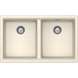Chiuveta granit Schock Greenwich N-200 Magnolia Cristadur 750 x 455 mm, adancime cuva 200 mm, montare sub blat