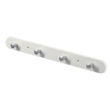Cuier alb cu 4 agatatori 38x3x4 cm Arly Plastic
