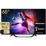 Televizor LED Smart HISENSE 65A63H, Ultra HD 4K, HDR10+, 164 cm, Clasa F, Negru
