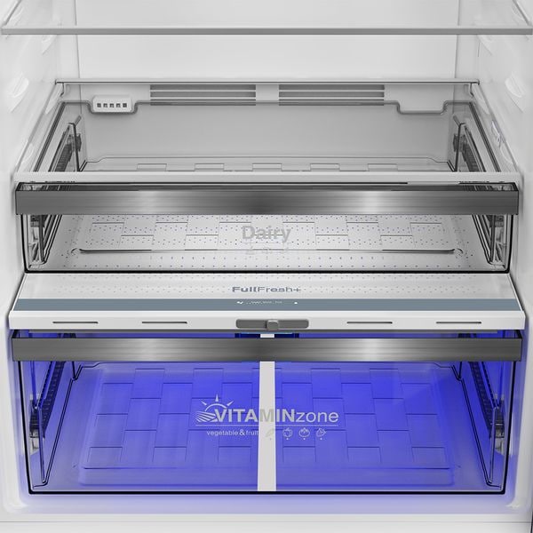 Frigider cu Doua Usi GRUNDIG GDPN67830FXRW, Duo Cooling No Frost, 557 l, 186 cm, Clasa D, Dark Inox