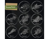 Tablou Sticla Provencal Herbs 20x20 Cm
