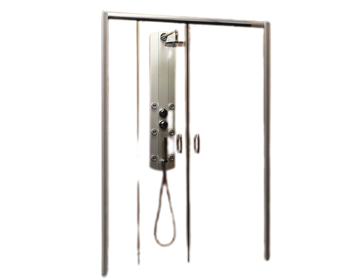 Usa dus glisanta pentru nisa Radaway Premium Plus DWD, 150x190 cm, sticla securizata transparenta, profil crom