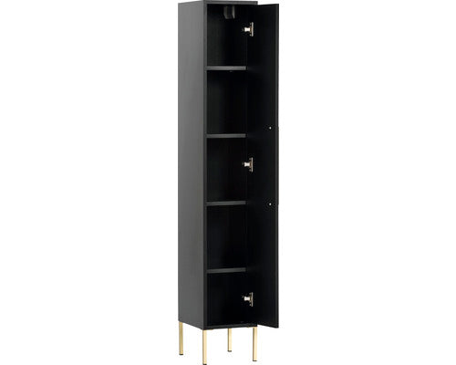 Dulap Baie Inalt Sarah, 1 Usa, Pal, 25x154,7 Cm, Negru