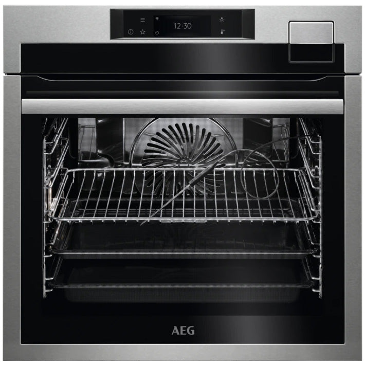Cuptor incorporabil AEG BSE798380M, Electric, 70 l, Autocuratare abur, SteamPro, SousVide, Control touch, Timer electronic, Grill, Conectivitate WiFi, Clasa A++, Inox antiamprenta