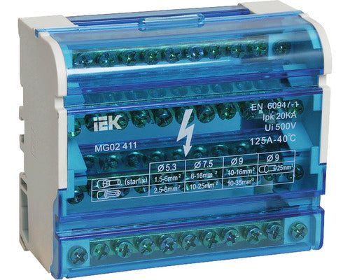 Repartitor Modular Iek 3p+n 125a 44x, Pentru Tablouri Electrice