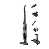 Aspirator vertical 2 in 1 Electrolux Seria 600 ES62AB25UG, 25.2V, 2.5Ah, autonomie pana la 55 min, 3 trepte de putere, perie multisuprafete PowerPro cu LED-uri, perie PetPro, duza cu peri lungi pentru mobila, duza pentru zone inguste, gri