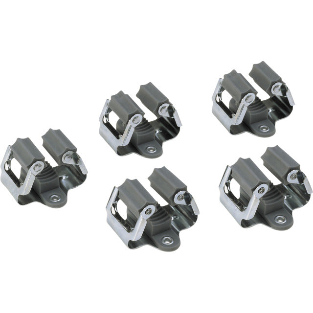 Set 5 suporti cozi unelte, max 2.5 kg, max 28 mm, cauciuc, Klemmfix Meister