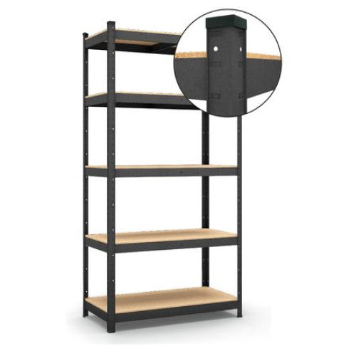 Raft Metalic Futur Plus 180 x 120 x 45 / 5 rafturi negru
