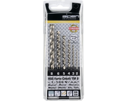 Set Burghie Metale Hss-cobalt Forte Alpen Ø2-8 Mm Din338,6 Piese