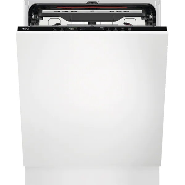Masina de spalat vase incorporabila AEG FSE74737P, 15 seturi, 7 programe, Clasa C, Motor Inverter, MaxiFlex, AirDry, QuickSelect, Brat SatelliteClean, Iluminare interioara, Time Beam, 60 cm