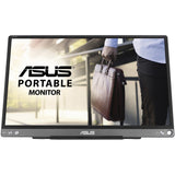 Monitor portabil LED IPS ASUS ZenScreen 15.6", Full HD, USB Type-C, Dark Gray, MB16ACE