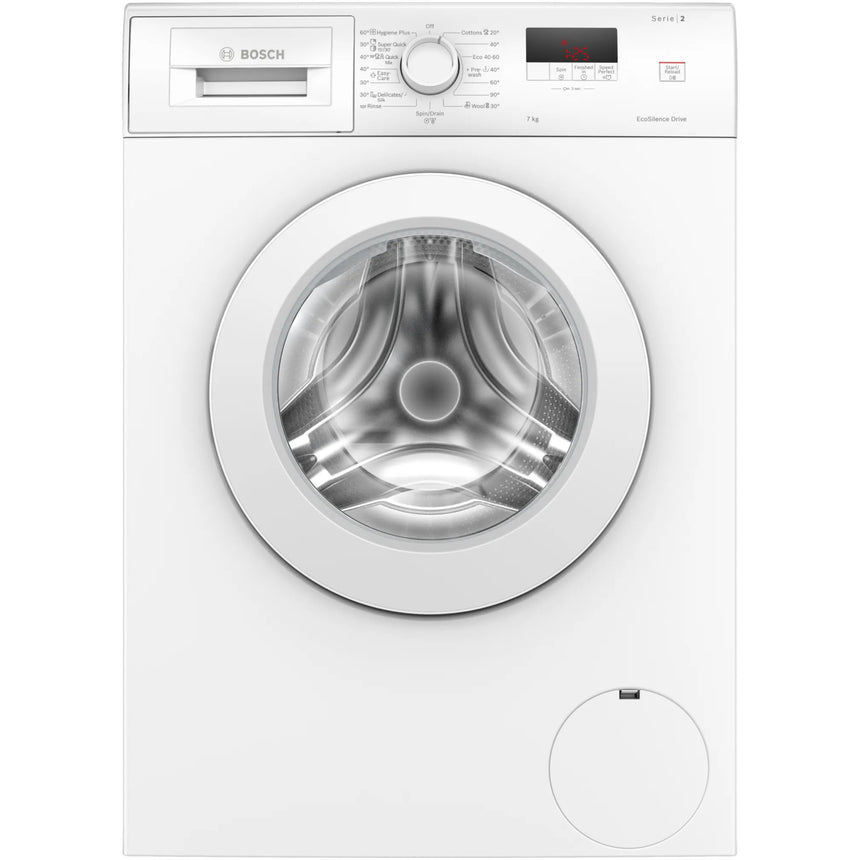 Masina de spalat rufe Bosch WAJ28060BY, 7 kg, 1400 rpm, Motor EcoSilence Drive, Clasa B, SpeedPerfect, ActiveWater Plus, Alb