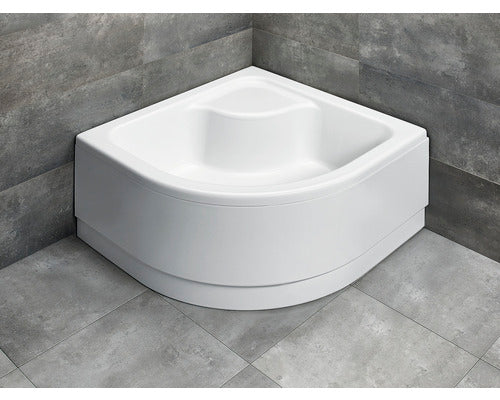 Cadita De Dus Semirotunda Radaway Indos A 80x80x41,5 Cm Acril Alb Sia8080-01
