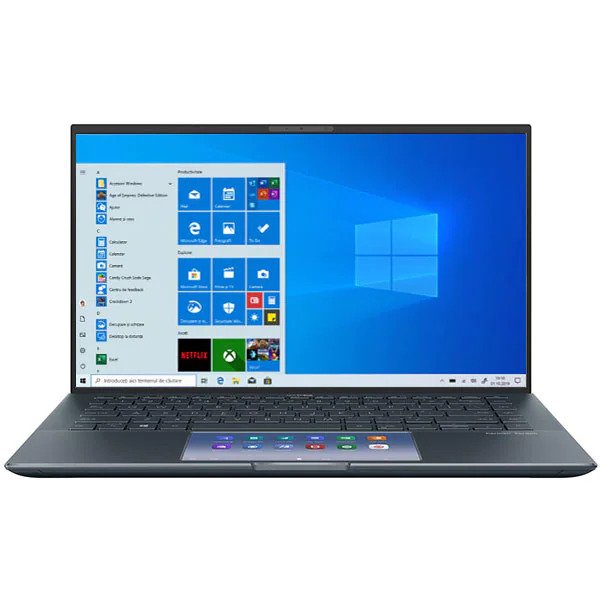 Laptop ultraportabil ASUS ZenBook 14 UX435EG-A5005T, Intel Core i7-1165G7, 14", Full HD, 16GB, 512GB SSD, NVIDIA GeForce MX450 2GB, Windows 10 Home, Gri
