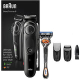 Set Aparat de tuns barba BRAUN BT5242, Acumulator, Autonomie 100 min, Negru