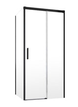 Usa glisanta dus Radaway Idea Black KDJ dreapta 120x200,5 cm, sticla transparenta, profil negru