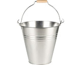 Masca Pentru Ghiveci Tip Galeata, Zinc, Ø 29, 5 Cm, Argintie