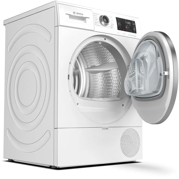 Uscator de rufe Bosch WTW876LBY, Pompa de caldura, 8 kg, 15 programe, AutoDry Technology, SensitiveDrying System, Clasa A+++, Alb
