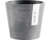 Ghiveci Ecopots Amsterdam Mini Plastic Ø 10, 5 Cm H 9, 2 Cm Gri