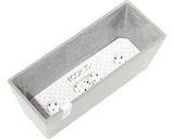 Ghiveci Ecopots Bruges Cu Sistem De Irigare Plastic 45x17x17 Cm Alb-gri