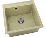 Chiuveta Bucatarie Cu O Cuva Fat Avangard 225 51x51 Cm, Fara Picurator, Granixit Cocoa Cream