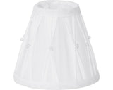 Abajur Textil Vintage E14 Ø140 Mm, 120 Mm, Alb